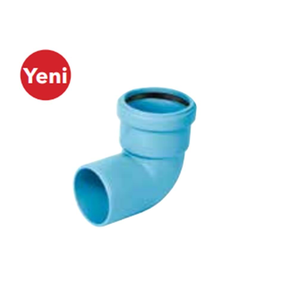 Kalde (Pvc) 125 Kapalı Dirsek Sessiz