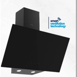 Ferre D077 Siyah Tek Camlı Dok. Davlumbaz