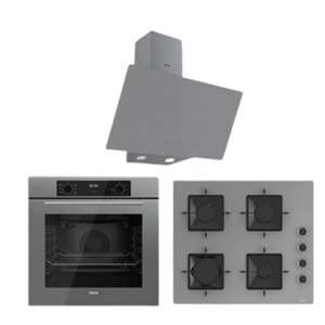 Ferre Ankastre Gri set (9 Fonksiyonlu Fırın)D079 -SS208-XE63CPR