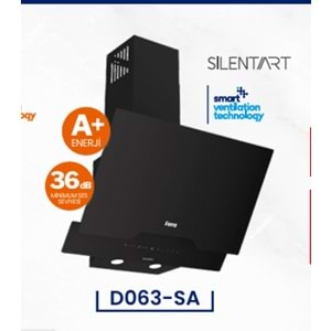 ferre D063-SA Silent Art 60 Cm Siyah Davlumbaz