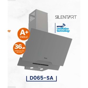 Ferre D065- SA Silent Art 60 Cm Gri Davlumbaz