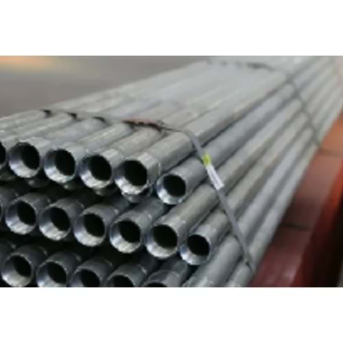 Tosçelik 1/2 Galvanizli boru ( Dişli Manşonlu)