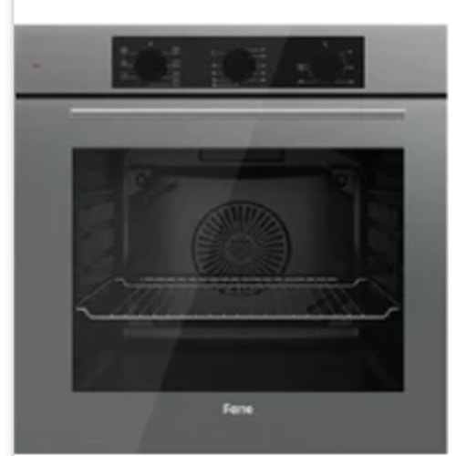 Ferre QBL62CPR Gri Ankastre Fıırn (0-7 Fonksiyon)