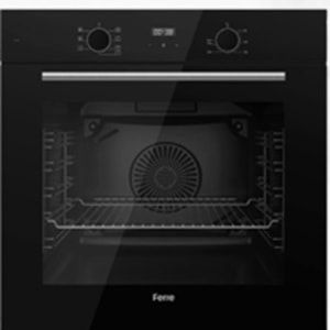 Ferre QBL63CS Siyah Ankastre Fırın (0-7 Fonksiyon)